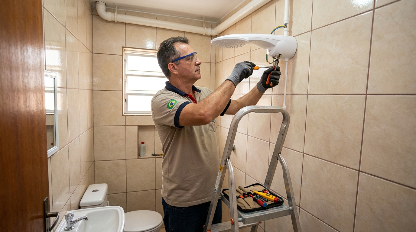Instalação com pressurizador em Passo Fundo-RS